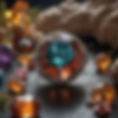 Cultural Significance of Sept Stone Colors An artistic representation of the cultural significance of sept stone colors
