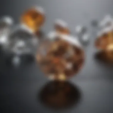 A comparison chart of diamond grades including SI diamonds