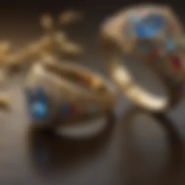Historical Significance of Teardrop Designs A historical illustration depicting ancient jewelry designs with teardrop motifs