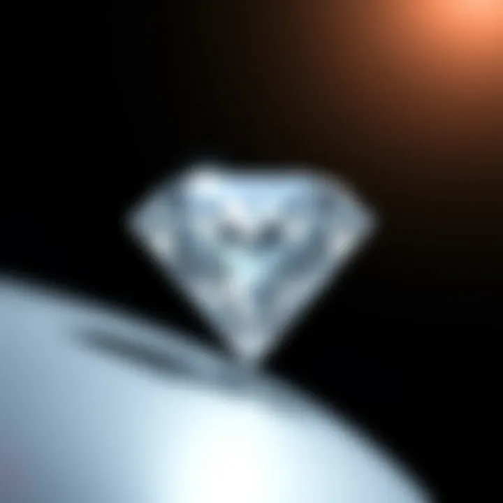 Brilliance of the Princess Cut Close-up view of a princess cut diamond showcasing its brilliance and facets