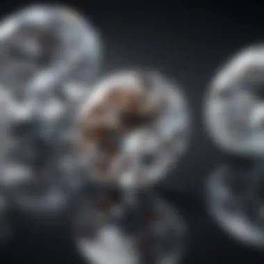 The Four Cs of Diamond Quality Illustration depicting the four Cs of diamond quality