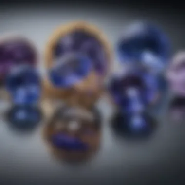 Tanzanite vs Other Gemstones Comparison chart showing tanzanite against other gemstones in terms of rarity and market value.