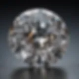 A close-up view of a brilliant diamond showcasing its cut and clarity