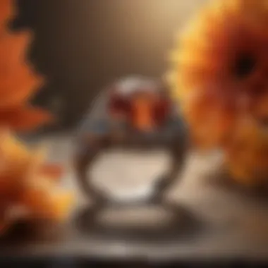 Impact of Seasons on Ring Fit Seasonal changes depicted with warm and cool backgrounds affecting ring fit
