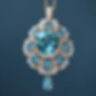 Aquamarine Jewelry Design A beautifully crafted piece of aquamarine jewelry featuring intricate design