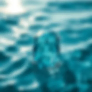 Calming Ocean Scene A serene ocean scene reflecting the calming hues of aquamarine