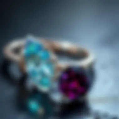 Quality comparison of various gemstones used in engagement rings
