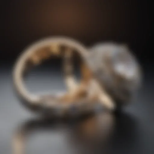 Symbolic representation of love through wedding rings