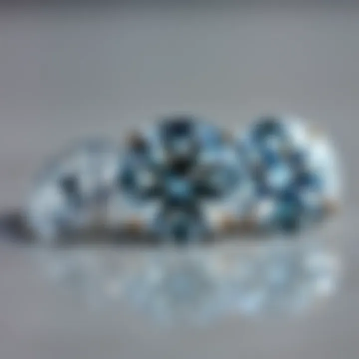 Variety of 3 carat diamonds based on quality