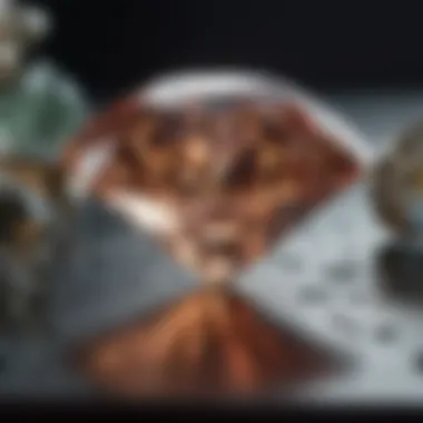 A conceptual image representing ethics in the diamond industry