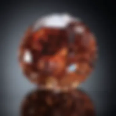 Brilliance of a Five Carat Gemstone Elegant display of a five carat diamond showcasing its brilliance