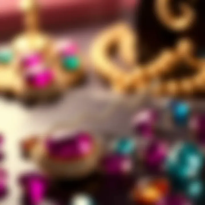 A graph depicting market trends in gemstone prices over time