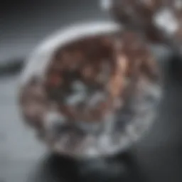 Close-up of a Winston Diamond highlighting its unique facets